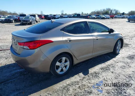 2013 Hyundai Elantra Gls z USA, uszkodzony, nr VIN 5NPDH4AE3DH265855